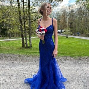 Elegant Blue Evening Gown